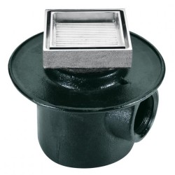 COLADERA PARA BANO 1 BOCA PARA INSERTO CERAMICO CUADRADA 28235CHLI 261-28235CHLI