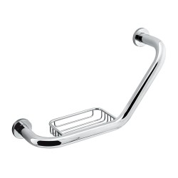 AGARRADERA PARA TINA CLASICA CON JABONERA CROMO   158 261-158