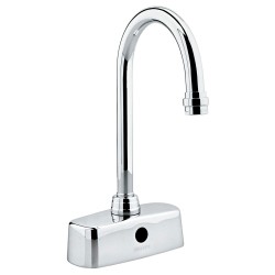 LLAVE DE LAVABO ELECTRONICA SENSOR DE BATERIAS OMEGA CROMO      TV298 261-TV298