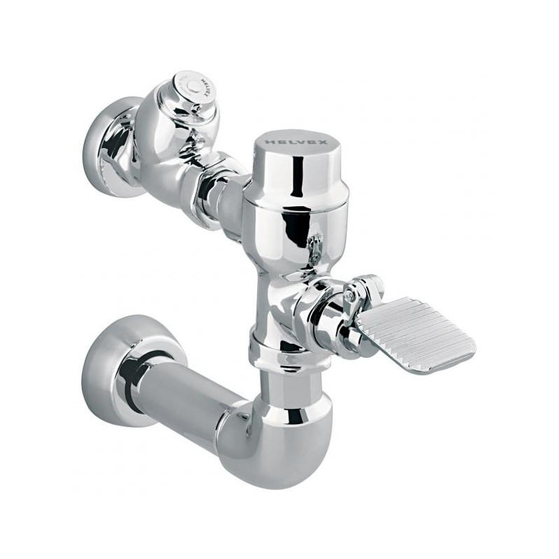 FLUXOMETRO MINGITORIO PEDAL SPUD 19 MM 0.5 LPD CROMO HELVEX 3101905 261-3101905