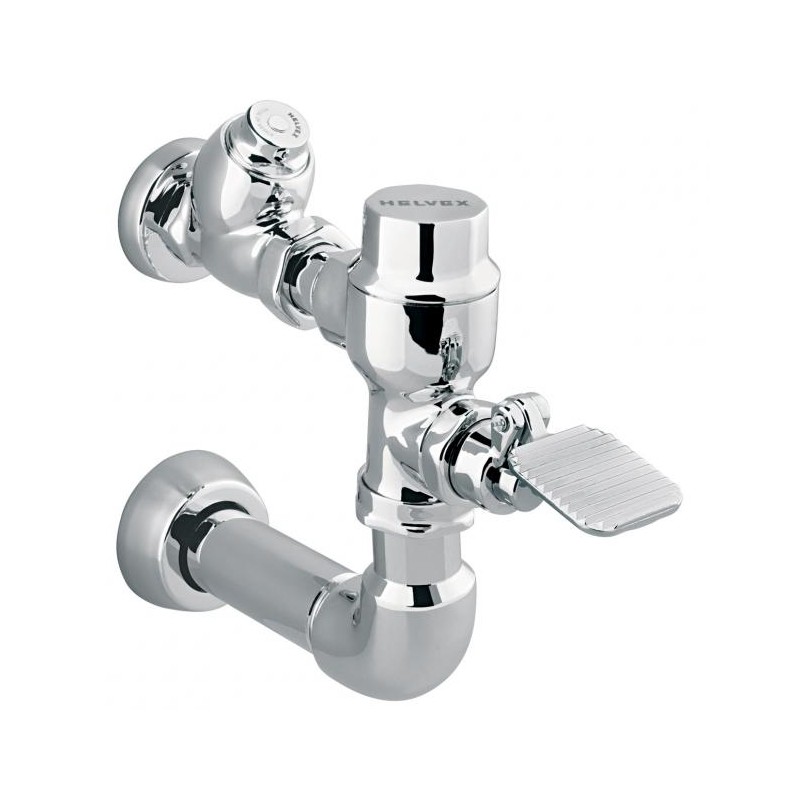 FLUXOMETRO MINGITORIO PEDAL SPUD 19 MM 1.0 LPD CROMO HELVEX 310191 261-310191